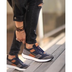 123 NAVY BLUE AND TAN